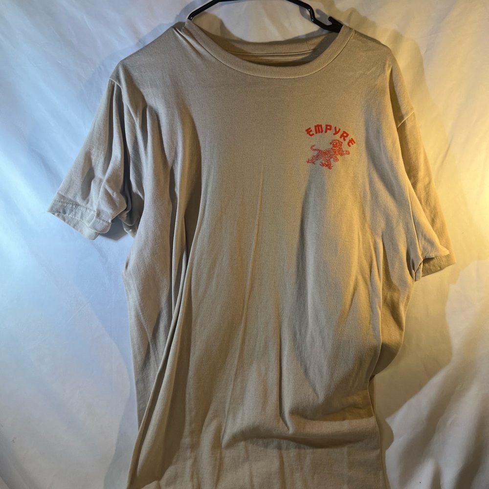 Empyre Beige T-Shirt with Red Graphic
